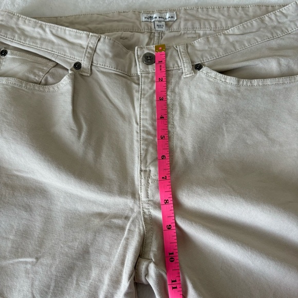Peter Millar Crown Vintage 5 pocket Canvas Pant, Tan Size 33 - Picture 10 of 13